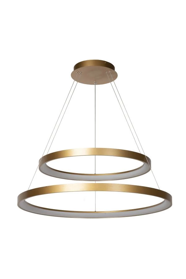 Lucide Premium VIDAL - Pendant light - Ø 78 cm - LED Dim. - 1x92W 2700K - Matt Gold / Brass - turned off